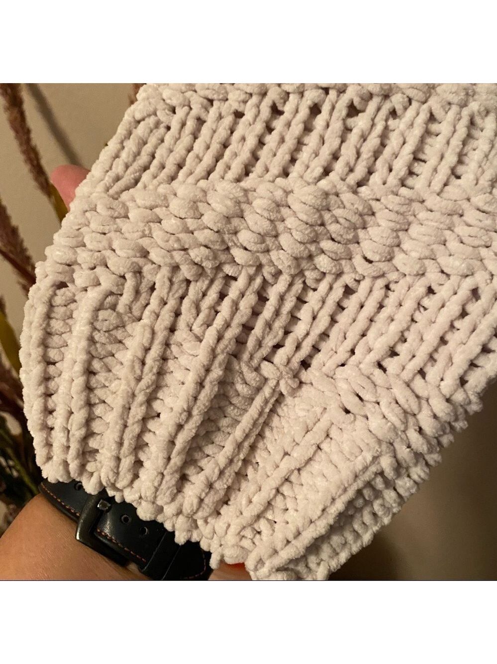 POL Cream Chevron knit Sweater small - Picture 6 of 12